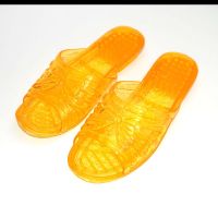 圣诞节创意特别惊喜公主水晶拖鞋恶搞怪生日礼物送女生女朋友闺蜜 黄色水晶鞋 35码