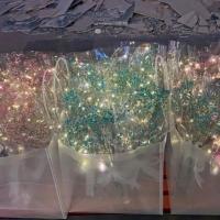 发光地摊夜市干花满天星花束商场店铺广场活动赠品小花束摆摊神器 放花手提袋一个