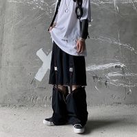 西米克 工装裤帅气超酷原创设计可拆卸金属扣拉链休闲伞兵机能裤 黑色 收藏店铺优先发货哦 M