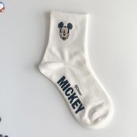 迪士尼夏季袜子女唐老鸭米奇卡通可爱长筒韩国东大门学生ins中筒 中筒 米奇(1双)