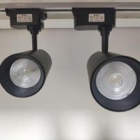 新辉4033服装店射灯led轨道灯店铺商用超亮暖光明装COB天花背景墙 黑壳-20瓦-黄光/3000K 均码