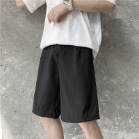 2021夏季BOY满天星短裤泼墨3M反光老鹰印花宽松情侣ing男女五分裤 纯色短裤[黑色] S