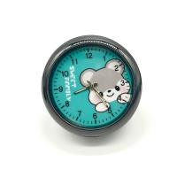 车载香薰夜光钟表汽车摆件电子时钟表新款车载摆件车内饰装饰用品 1号套餐:随意贴 绿色侧脸