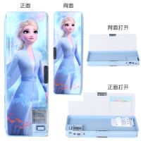 迪士尼冰雪奇缘艾莎公主多功能文具盒小学生男女童铅笔盒生日礼物 DF5705冰雪蓝色文具盒+铅笔6支
