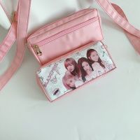 BTS防弹笔袋BLACKPINK周边彩色pu文具袋 韩版学生文具拉链 文具盒 款式B