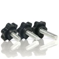 手拧螺丝螺母星型胶木把手螺栓星形螺丝钉胶木手柄塑料把手螺钉 M6*8 (10颗)外径25 mm