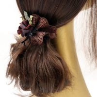 韩式发夹宴会配饰妈妈发卡头花成人复古优雅简约发夹一字夹弹簧夹 30号8厘米弹簧夹