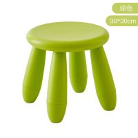 宜家家用小凳子塑料可爱卡通儿童小凳子成人幼儿园宝宝换鞋小板凳 绿色[开春季款]