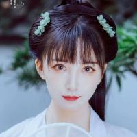 涵涵簪汉服头饰全套发夹全套步摇发簪女超仙气古风发饰盘发钗百搭 模特发梳两支(绿色)