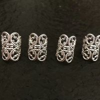 汉服马尾发环古风女发夹日常简约汉服发扣小古风发扣马尾发夹 C14裸发扣10只