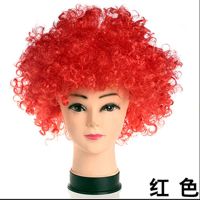 地中海乞丐假发成人儿童搞笑搞怪光头秃顶套夸张反串小品演出道具 红色