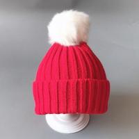 婴儿帽子秋冬6-12月婴幼儿女宝宝假发帽子2岁保暖儿童长发毛线帽1 红色单帽 参考年龄5月-2岁(42-48cm)