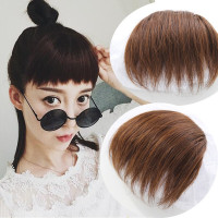 眉上短发不规则迷你二次元刘海假发片狗啃刘海假发女不对称假发 自然黑