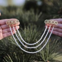 汉服头饰珍珠发钗古风发饰古代白珠子古装配饰步摇女生百搭宋风品 三层珠链(发簪)