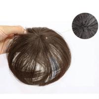 头顶补发片女遮盖白发假发片真人发丝增加发量补发块女一片式无痕 特价款-浅棕色[适用于局部补发者]