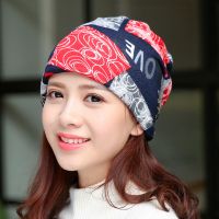 帽子女夏超薄透气冰丝包头帽不透光头化疗帽睡帽头巾帽防风月子帽 大格子藏青(春秋款) M(56-58cm)