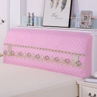 床头罩全包欧式床头套防尘罩1.5m床1.8m床简约现代弹力实木保护套 花香 粉 苌1.2m[高65厘米]