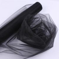 珍珠纱水晶纱 大黑纱花束婚礼雪纱 纱幔花店包花材料鲜花包装网纱 黑色 4.5米长X50厘米宽