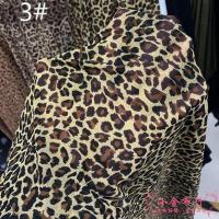 柔软弹性 豹纹花型氨纶网纱布料 四面弹力网眼面料蕾丝上衣裙子等 3#