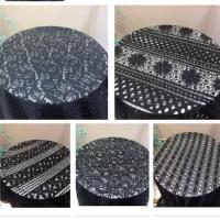 清仓白色蕾丝花边布料舞台婚礼纱幔台窗帘台桌布网纱婚庆道具 黑色1米