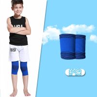 儿童护膝护肘套装男轮滑骑行防护胖腿女防摔膝盖薄款夏季篮球低价 护腕(蓝色)一对装 S码[适合4-8岁正常体重]