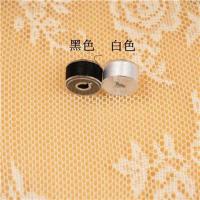 布艺玩偶棉花明星娃娃手工刺绣表情120d人造丝绣线分装 黑2个白2个