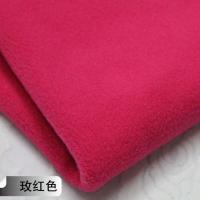 半米价摇粒绒布料短毛珊瑚绒面料服装里子公仔玩偶diy毛绒背景布 玫红色[半米价]