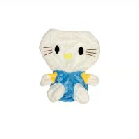 娃娃玩偶公仔外壳外套毛绒玩具皮套皮壳半成品可爱卡通玩偶DIY KT猫 蓝色(48厘米皮壳)