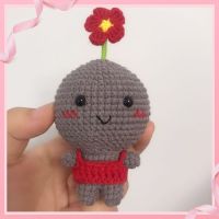 毛线编织玩偶材料包黑煤球可爱挂件DIY手作打发时间 材料包裙装版[工具+教程]