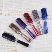 卷梳子板梳吹卷发梳滚半圆梳 卷发专用造型梳吹头发梳子家用 颜色随机