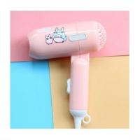 电吹风小功率宿舍专用学生可折叠便携式卡通吹风不伤发小型风筒 粉色龙猫