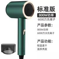 德国电吹风机家用学生宿舍蓝光负离子护发冷热风发廊静音吹风筒 绿色(800瓦功率)宿舍蓝光款