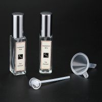 买大送小香水瓶 空瓶玻璃水晶便携分装喷雾瓶50ML10旅行补水小样 9ML小样瓶2支送分装器漏斗贴纸
