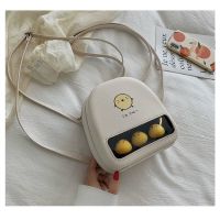 卡通双肩包包女包新款2021可爱个性少女涂鸦小背包夏季休闲斜挎包 白色