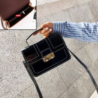 ins高级感单肩斜挎小ck女士包包女包新款2019百搭洋气时尚潮2020 双层黑色 有拉链夹层暗袋