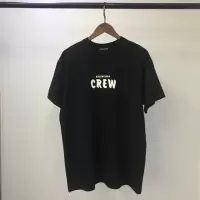Balenciaga春夏新款Blcg巴黎世家crew字母短袖t男女同款半袖大码t 黑色 M