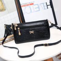 小包包2020新款夏季中老年妈妈包百搭斜挎单肩包女式手钱包买菜包 黑色