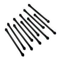 (10支装)长柄双头双效眼影刷化妆刷海绵软毛刷便携彩妆眼部工具 10支装长柄双头黑头眼影棒