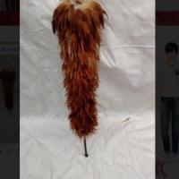 鸡毛掸子[自产自销缩鸡毛掸子鸡毛掸除尘掸车用掸子 73厘米长毛