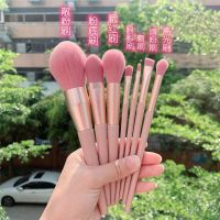 新品7支12支裸粉粉色化妆刷套装少女心泛滥化妆套装散粉彩妆工具 7支裸粉色OPP袋裸刷