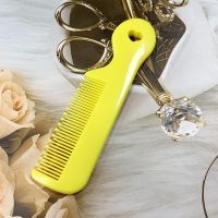 婴儿梳子宝宝梳去头垢安全梳新生儿童专用头发梳便捷小梳子ins风 婴儿梳子-黄色