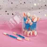 [ 双头眼影刷]5-50支化妆刷眼影棒修容笔化妆棉便捷海绵刷 随机 6.5cm塑料杆25支桶装