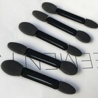 6支双头海绵眼影棒眼影刷 晕染刷迷你小号刷子初学者彩妆工具 6支5.2cn黑色双头海绵