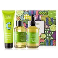 千纤草小黄瓜套装丝瓜补水保湿护肤洗面奶乳液爽肤水 [洁面+水+乳]三件套