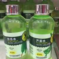 (送压缩面膜)冰莉芦荟水丝瓜水550ml滋润植物水天然原液植物水 芦荟水550ml