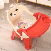 宝宝靠背椅带餐盘多功能儿童叫叫椅儿童吃饭餐椅 高档光珊红带餐盘