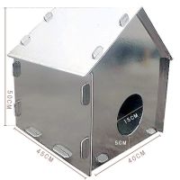 流浪户外猫窝秋冬季猫狗窝户铝箔泡沫可拆洗防潮垫防雨水雪流浪猫 400X400 15斤猫咪流浪款