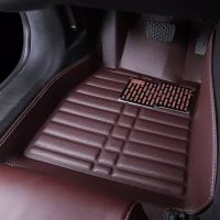 汽车脚垫子车内用品小车新款脚踩垫车载地毯全包围易清洗四季通用 咖色主驾驶脚垫