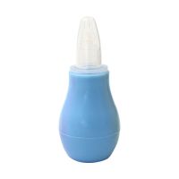 婴儿吸鼻器新生儿幼儿宝宝鼻塞神器清理鼻屎清洁器吸鼻涕软头 吸鼻器(蓝色)