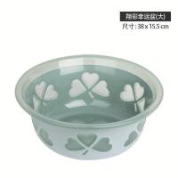 加深塑料洗脸盆家用大中小号洗衣服盆子学生宿舍洗脚盆宝宝小面盆 蓝色 特小号